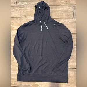 Rhoback Charcoal Hoodie with Teal Accents